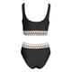 thumbnail image 4 of WILLBEST Traje de Baño con Curvas conjuntos de Bikini para Mujer Trajes de Baño deportivos de Dos Piezas de Cintura Alta Trajes de Baño de Corte Alto, 4 of 4