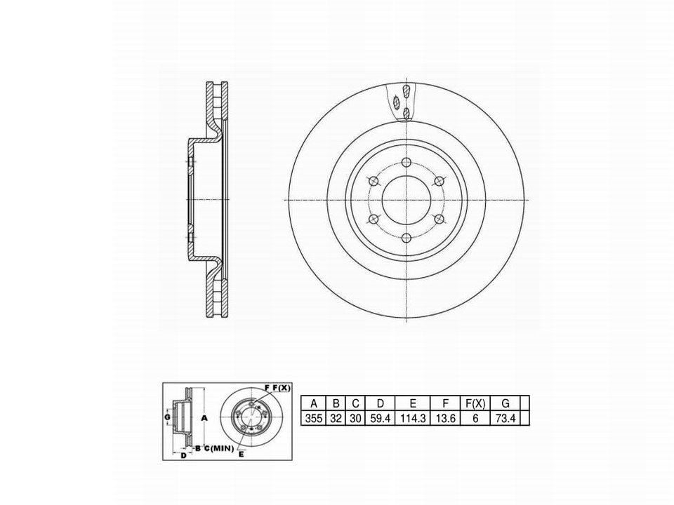 Winstop Brake Rotor, Front WS247227, Dodge Viper 2006-2003