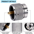thumbnail image 2 of 2 Pieces Camping Stove Adapter 1 Lb Propane Small Tank Input EN417 Lindal Valve Output Outdoor Cylinder LPG Canister Adapter, 2 of 7