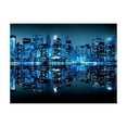 thumbnail image 3 of Tiptophomedecor New York Wallpaper Wall Mural - NYC Reflections In Blue, 3 of 4