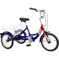 thumbnail image 2 of FICISOG 16" Kids Trike Tricycle for Boys, 1-Speed 3 Wheel Bikes for Beginner Riders, Child Cruiser Bike with Adjustable Height and Rear Basket, 2 of 9
