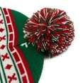 thumbnail image 3 of Visland Christmas Hat Scarf, Winter Knitted Soft Warm Xmas Snowflake Patten Red Beanie Cap Scarf Set for Parent-child Women Men Boys Girls, 3 of 8