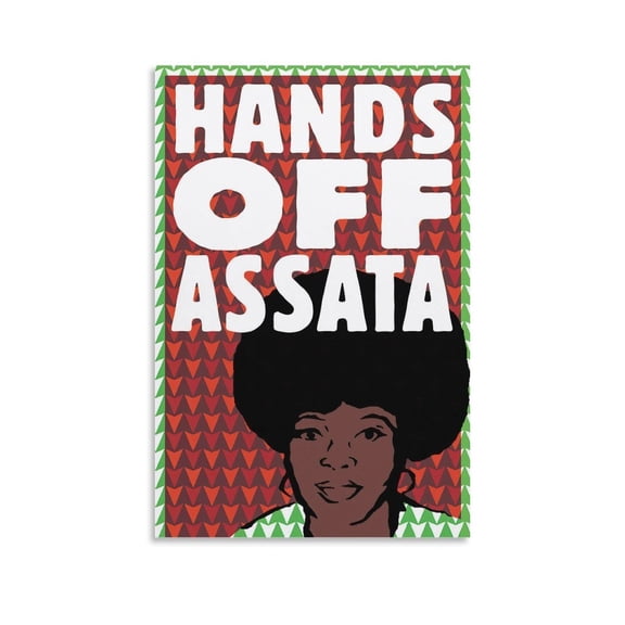 American Escapees Assata Shakur Poster Canvas Poster Wall Art Picture Prints Hanging Photo Gift Decor Home Posters Artworks 20x30inch(50x75cm)