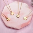 thumbnail image 3 of TINGN Hexagon Initial Necklace for Women 14k Gold Filled Dainty Initial Letter Pendant Necklace Monogram Gold Initial Necklace for Women Jewelry Gifts, 3 of 6