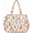 Colorful Meadow, variant on Corduroy Tote Bag for Women, Large Floral Shoulder Handbag with Zipper and 6 Pockets, Lightweight Multi Pocket Work Teacher Travel Tote Purse