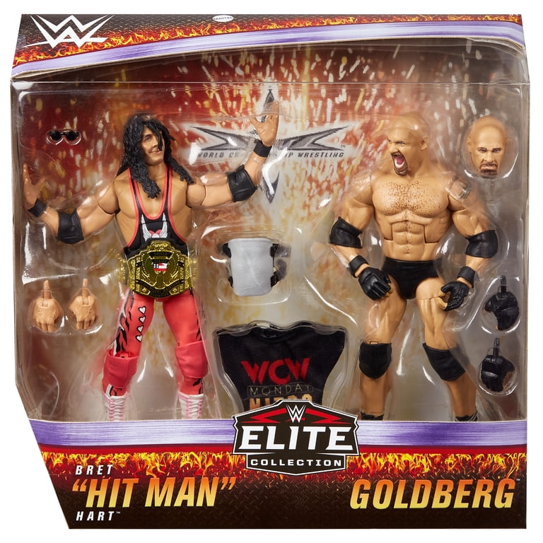 WWE Bret “Hit Man” Hart Vs Goldberg Elite Collection - Walmart.com