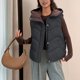 thumbnail image 4 of Sudadera con capucha y manga larga para mujer, con cuello de cremallera y abrigo, 4 of 5