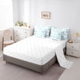thumbnail image 5 of jejeloiu Blue Cute Bowknot 7-Piece Twin Bedding Sets,Kawaii Bowtie Bedding Comforter Set,Chic Ribbon Bow Tie Sheet Sets For Girls,Microfiber Bedroom Decor Reversible, 5 of 8