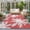 Coral, White, Cream, variant on Bathroom Rugs 2x3 Ft, Pink Palm Trees Non Slip Area Rugs for Kitchen Bedroom Entryway, Farmhouse Tropical Summer Beach Washable Carpet Runner Rug Floor Mats for Bedroom Home Decor