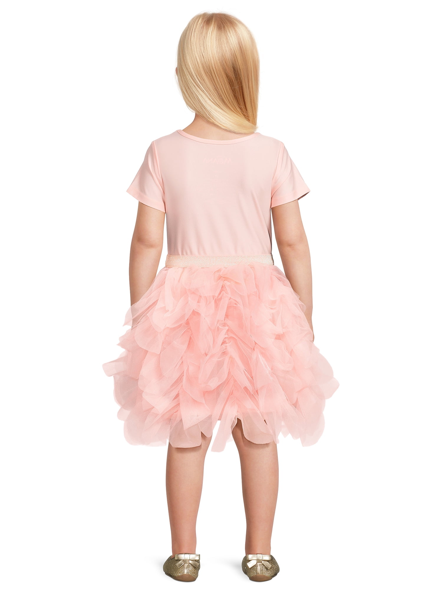 Disney Moana Toddler Girl Short Sleeve Tutu Dress, Sizes 12M-5T