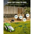 thumbnail image 3 of DEWENWILS 25 FT (7'+6'+6'+6') Extension Cord for Outside with 3 Outlets 16 AWG 3 Prong Green Power Cord Plugs with Safety Cover, 3 of 7