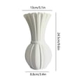 thumbnail image 3 of Decorative Vase - Modern Boho Style Ribbed Plastic Bud Vases for Flowers, Mini Small Vases for Shelf, Shelves, Bookshelf, Entryway Table & Home Decor Aesthetic, 3 of 6