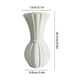 thumbnail image 3 of Jarrón de Plástico Blanco Qazbgdl para Flores Secas y Hierba de La Pampa | Decoración para El Hogar y La Oficina, Ideal para Estanterías, Escritorios y Mesas de Centro | 24,4 X 13,9 X 13,9 Cm (1 Unid, 3 of 6