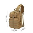 thumbnail image 3 of Men's Backpack Style Shoulder Bag Waterproof Crossbody Bag Multi Functional Large Capacity, 3 of 6