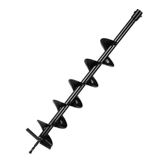 Broca helicoidal para plantar, barrena para plantar bulbos, barrena para postes, barrena espiral para jardín, barrena para sembrar, barrena para plantar, barrena para taladro hexagonal, eje sólido