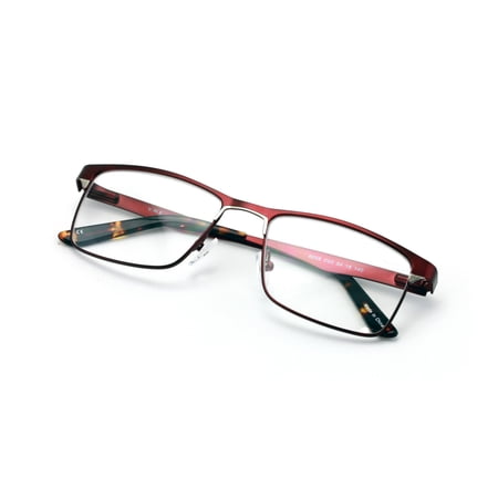 Men Rectangular Stainless Steel Glasses Frame/w Anti Blue Ray Lens - Computer Glasses - Blocker