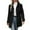 Black Jacket for Women, variant on Women's Single Breasted Pea Coat Winter Notched Lapel Mid Long Wool Blend Trench Coat Beige XL