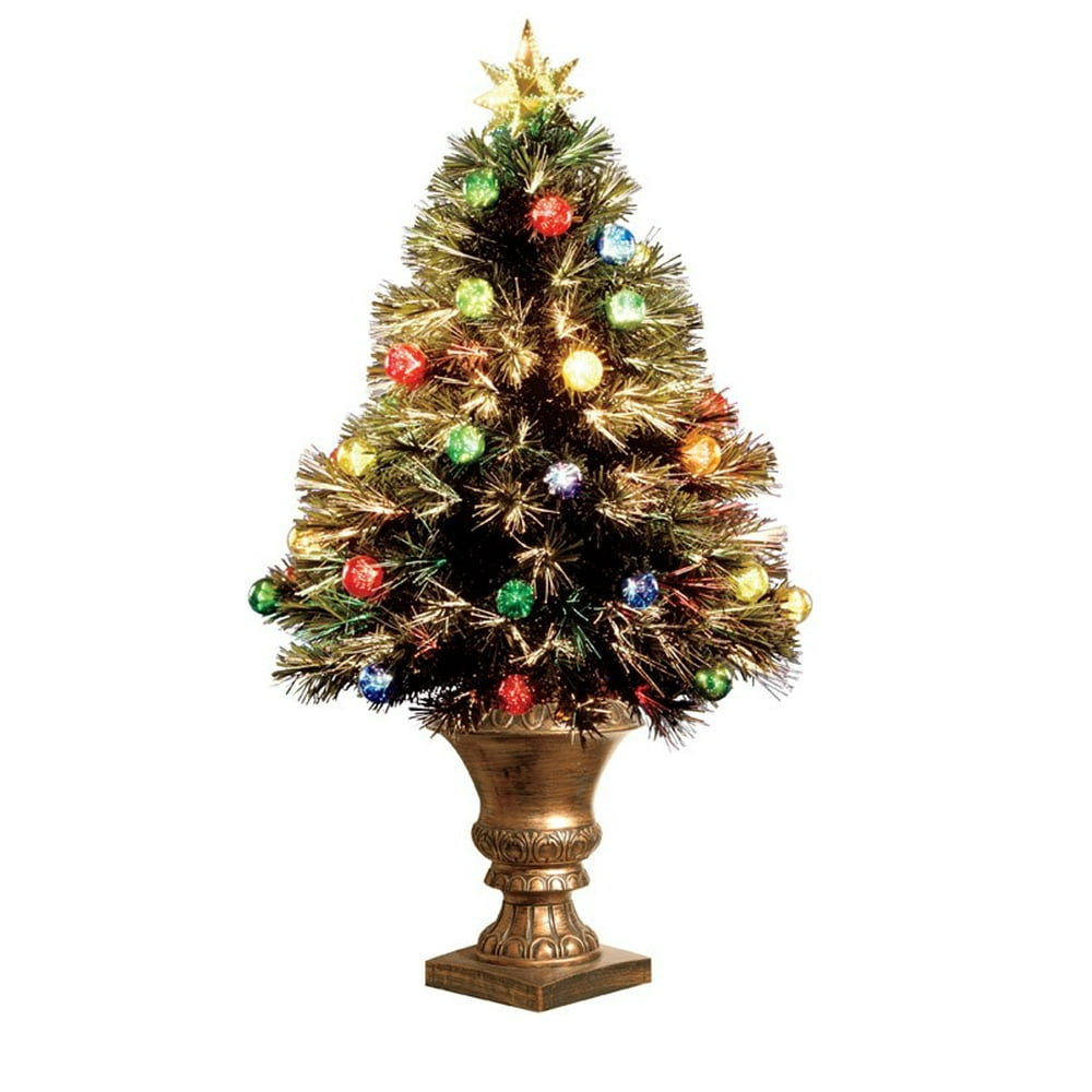 Celebrations Szox7100L36 Fiber Optic Christmas Tree With Ornaments