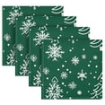 thumbnail image 5 of Qxltty Green Christmas Tree Napkins 20×20in Perfect for Parties Dinners Weddings Cocktail Housewarming Cloth Napkins Set of 6, 5 of 8