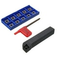 thumbnail image 2 of figatia Support d'Outils de Tour Barre Ennuyeuse + Inserts en Carbure + Clé CNC Tour Tour, 2 of 7