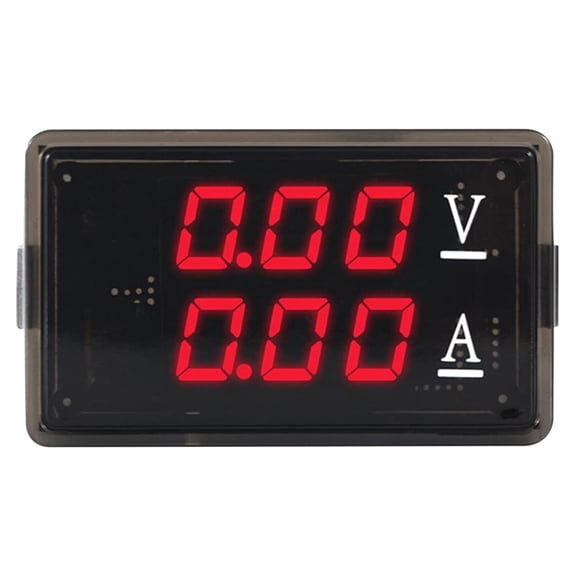 DC0-100V 10A LED Digital Voltmeter Ammeter Car Motocycles Voltage Current Meter Detectors Tester Easy to Use,Red