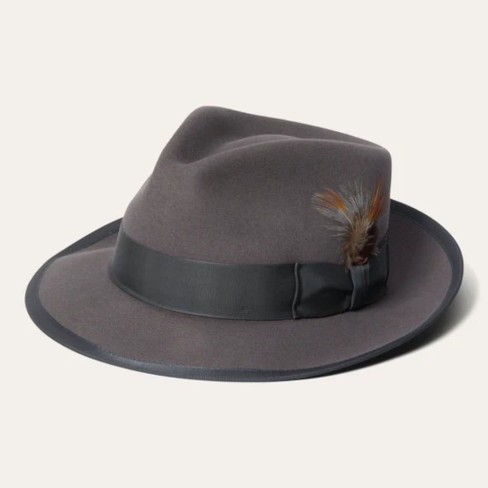 Stetson Mens Wool Felt Whippet Fedora Hat (Caribou, XX-Large)