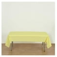 thumbnail image 5 of 24 Pack 54" X 108" Yellow Rectangle Heavy Duty Plastic Table Covers Tablecloth (Reusable) (Rectangle 54" x 108", Yellow), 5 of 6