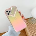 thumbnail image 4 of Compatible with iPhone XR Case for Women Girls,Soft TPU Love Heart Cute Case Clear Holographic Laser Gradient Camera Lens Protection Durable Shockproof Case Cover for iPhone XR, 4 of 5