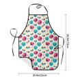thumbnail image 4 of Naloa 1Pack Adjustable Bib Apron Waterdrop Resistant Cooking Kitchen Aprons for Women Men Chef, heart Skull cute Print, 4 of 5
