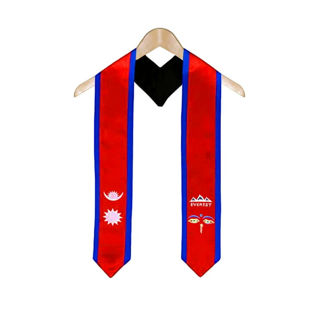 Nepal Flag Graduation Sash/Stole