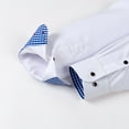 thumbnail image 6 of Zylanna Men's Formal Dress Shirts, Solid Long Sleeve Business Button Turn Down Collar Shirts White Size XL, 6 of 8