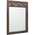 thumbnail image 3 of Autumn Alley Farmhouse Bathroom Mirror - Rustic Mirror - Vanity, Bathroom & Bedroom Mirror Wall - Small Size: 20" x 28", Brown, 3 of 7