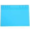 thumbnail image 1 of Magnetic Screw Storage Table Mat, Silicone Repair Mat Heat Resistant Solder Station Pad 408x350x8mm  For Workbench For Solder Station For Desk Mat For Repair Light Blue, 1 of 8