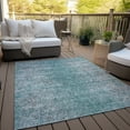 thumbnail image 6 of Addison Rugs Chantille Indoor/Outdoor Transitional Vintage Teal Washable Rectangle Rug, 5' x 7'6", 6 of 6