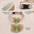thumbnail image 3 of Pet Collar Bow Tie, Detachable Checkered Plaid Bowtie Accessory for Cat Collars, Cute Clothes for Small Dogs, Holiday Attire, Easter & Valentines Day Gifts for Pets Green Size:S, 3 of 6