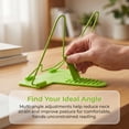 thumbnail image 5 of Adjustable Book Stand, Foldable Plastic Reading Holder with Multi-Angle Viewing for Cookbooks, Tablets, Documents and Desktop Use, 5 of 6