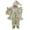 Beige Golden Standing, variant on Ludlz Adorable Santa Claus Shape Doll Decor Christmas Style Handmade Fabric Doll Model for Party