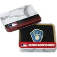 thumbnail image 1 of Milwaukee Brewers Embroidered Leather Tri-Fold Wallet, 1 of 1
