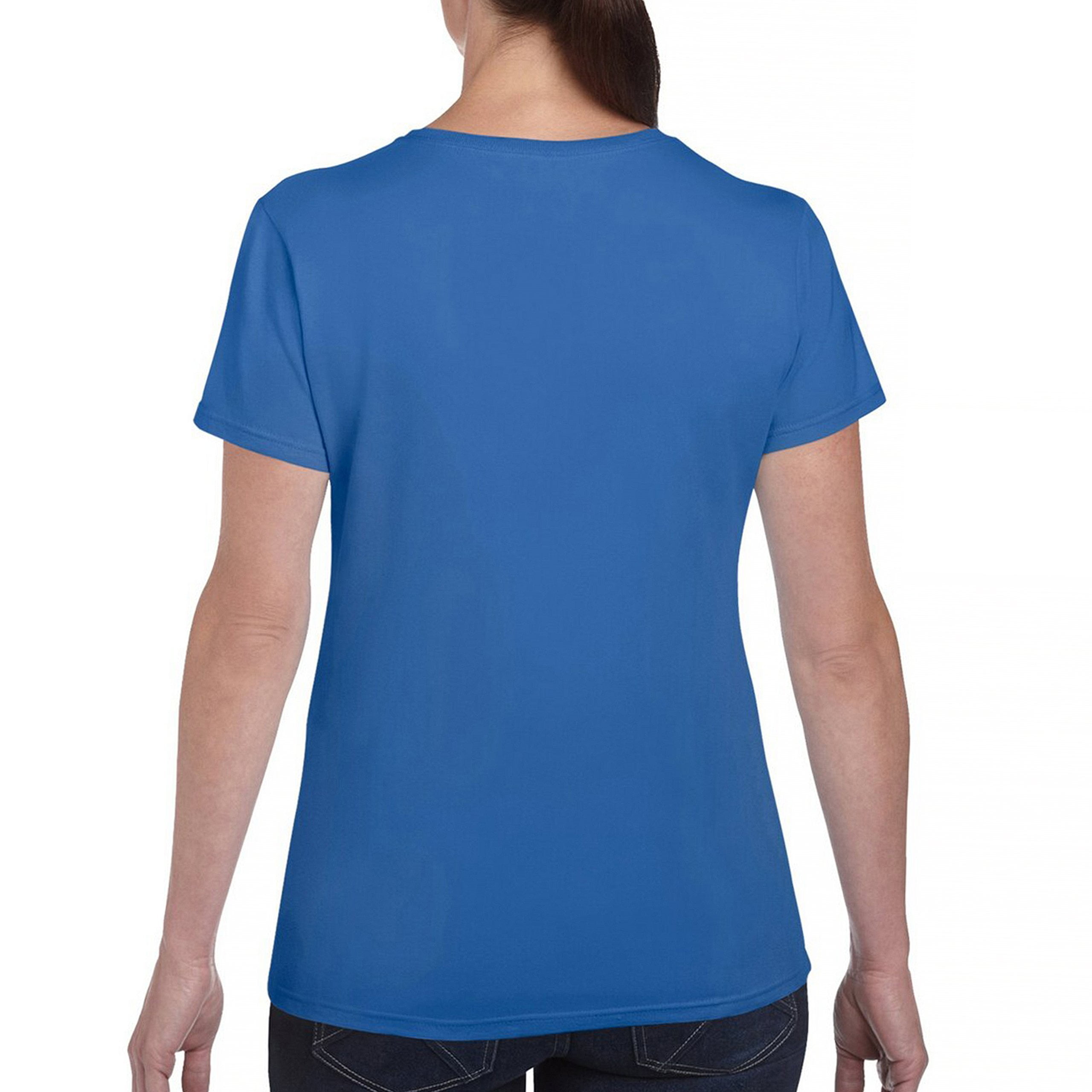 Tee Hunt Christmas Crew Dabbing T-Shirt Reindeer Santa Claus Elf Snowman Women's T-Shirt Tee, Blue, Small