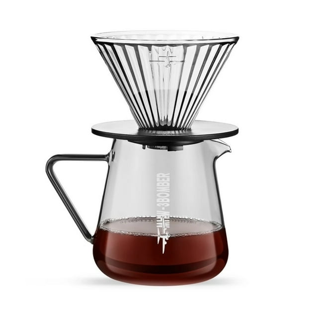 500ml Coffee Server Glass Coffee Pot Espresso Dripper Pour Over Maker Brewer Pot Clear Chic Home Kitchen Accessories