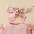 thumbnail image 5 of CAUYDY 0 3 6 9 Months 1T 2T Baby Girl Cute Clothing Set Infant Girls Long Sleeve Bodysuit Newborn Fall Winter Romper Preemie Outfit Sizes 0-3 Months,Pink, 5 of 7