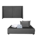 thumbnail image 1 of Box Base Cama Matrimonial + Cabecera Milan Gris + Almohada 2Pack + Protector Cloud + Sabanas Softy, 1 of 8