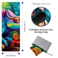 thumbnail image 4 of Chameleon 72.8"x26.8" Gym Towel with Features and Storage Bag – Yoga, Pilates, Fitness, and More, 4 of 6