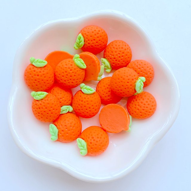 20 piezas nuevas y lindas mini figuras de resina de la serie de frutas de 13-16 mm, adornos para manualidades con parte posterior plana, fabricación de joyas, accesorios para el cabello