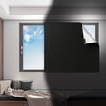 thumbnail image 4 of Cozeii Blackout Curtain, Stick On Window Shade, Cuttable Privacy Blind for Bedroom, Living Room, Rental, Travel, Dorm Window, Privacy Cover, 57.1x118 Inch, A, 4 of 9