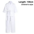 thumbnail image 1 of Karate Uniform with Free Belt, White Karate Gi for Kids & Adult Size, 1 of 4