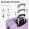 thumbnail image 4 of 20 inch Carry on Luggage for Airplane, Hardside Expandable Suitcase with Spinner Wheels, Lightweight Rolling Luggage, Purple - WD588, 4 of 11