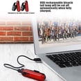 thumbnail image 4 of Advancent NUEVA bicicleta luz trasera ciclismo impermeable USB recargable LED lámpara bicicleta 4 Ciclismo No.01, 4 of 6