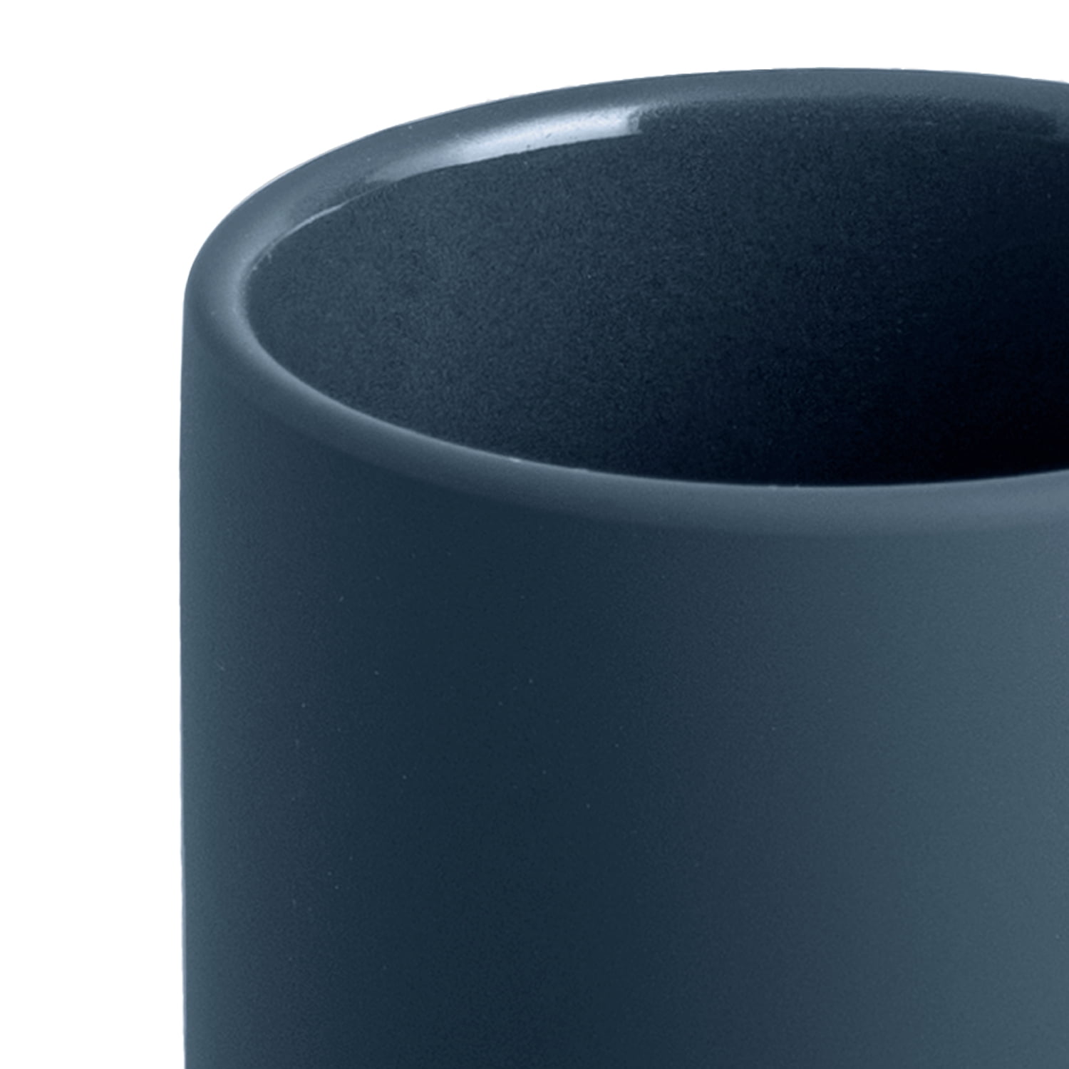 Mainstays Soft Touch Ceramic Toothbrush Holder, Blue