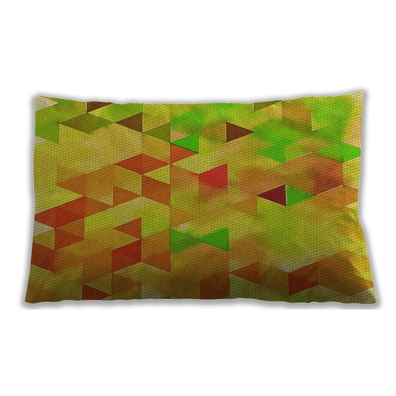 Ahgly Company Outdoor Rectangular Contemporary Lumbar Throw Pillow, 13 inch by 19 inch